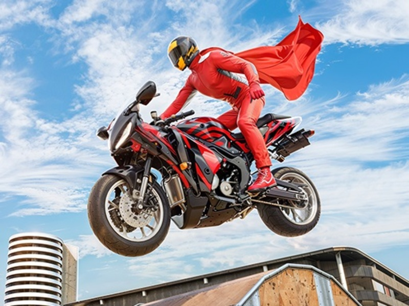 Juego Real moto super héroe truco 3d en línea