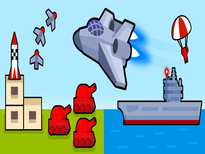 Juego Avión de bombardero: 2D Air Strike en línea