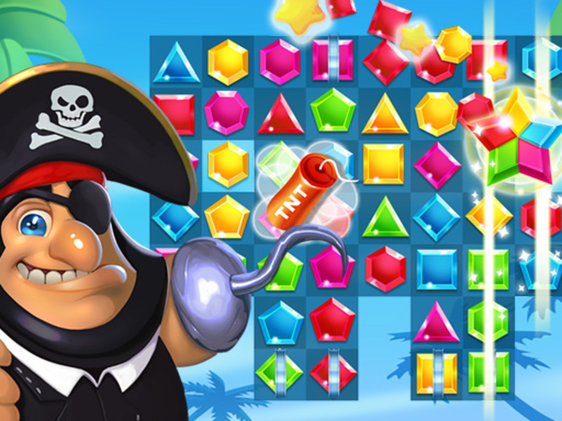 Juego Los piratas coinciden con el tesoro perdido en línea