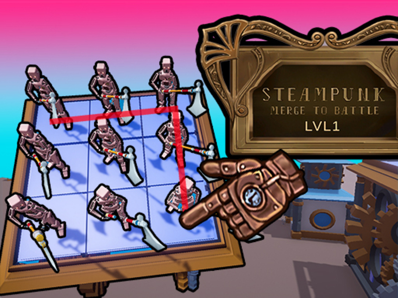 Juego Fusionar steampunk a la batalla en línea