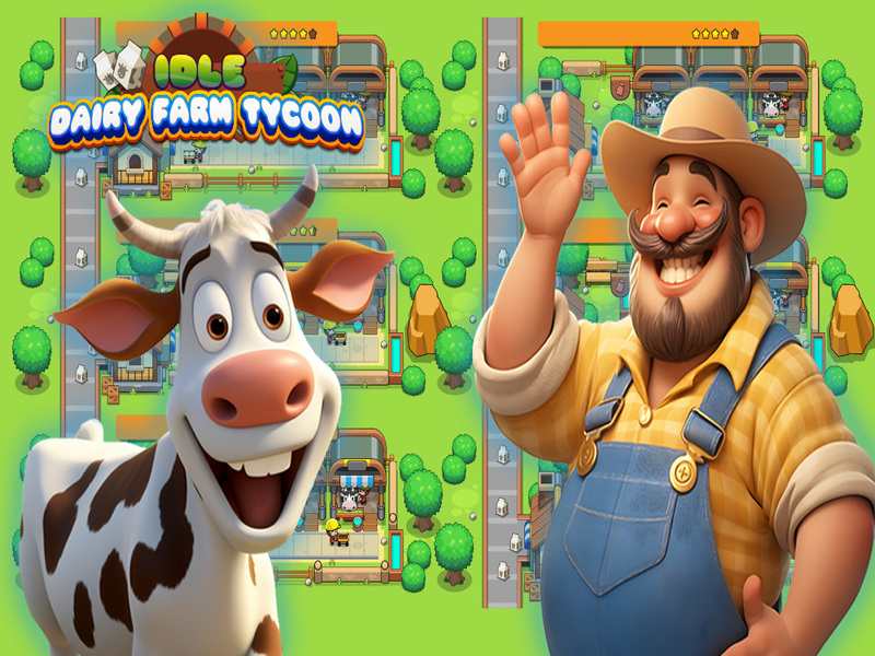 Juego Farm de lácteos inactivos Tycoon en línea