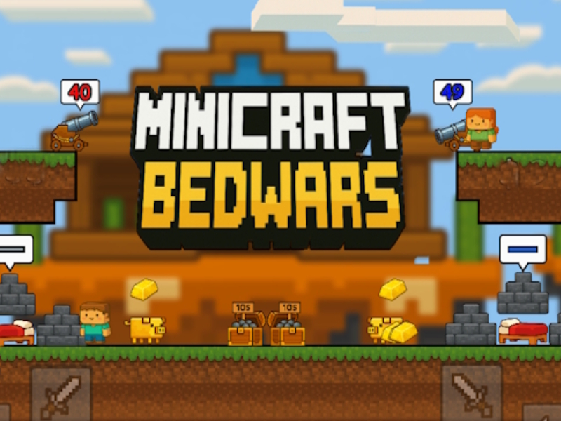 Juego Minicraft Bedwars en línea