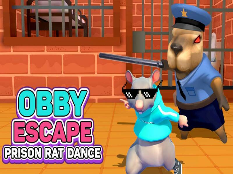 Juego Obby Escape: baile de rata de prisión en línea
