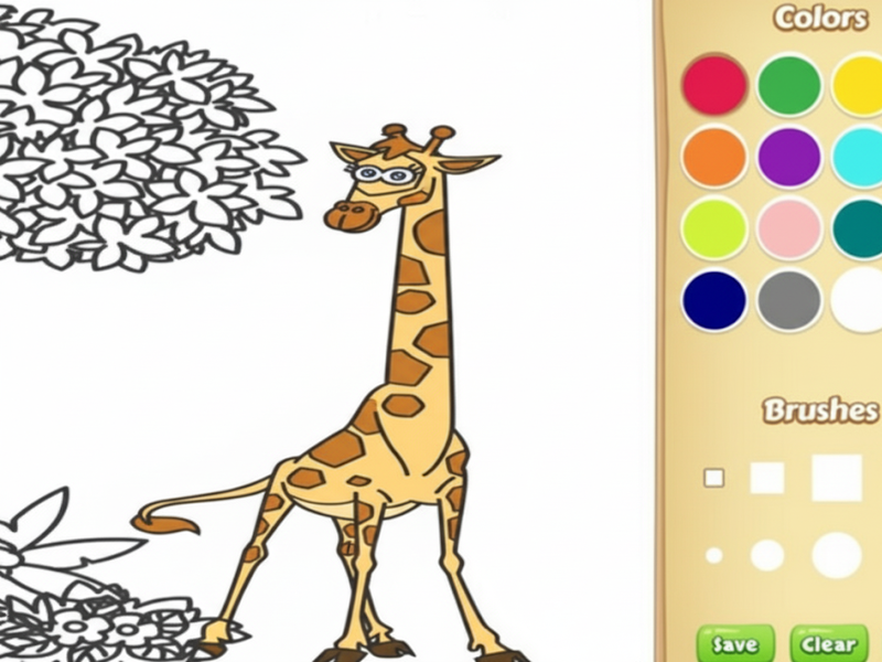 Juego Libro para colorear de animales de la jungla para niños en línea