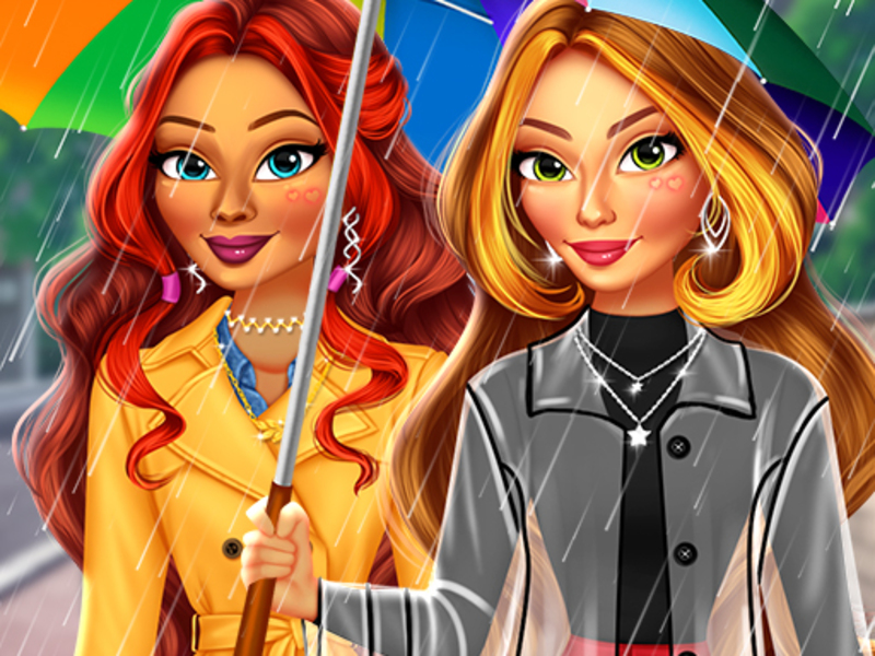 Juego Super chicas mis trajes de día lluvioso en línea