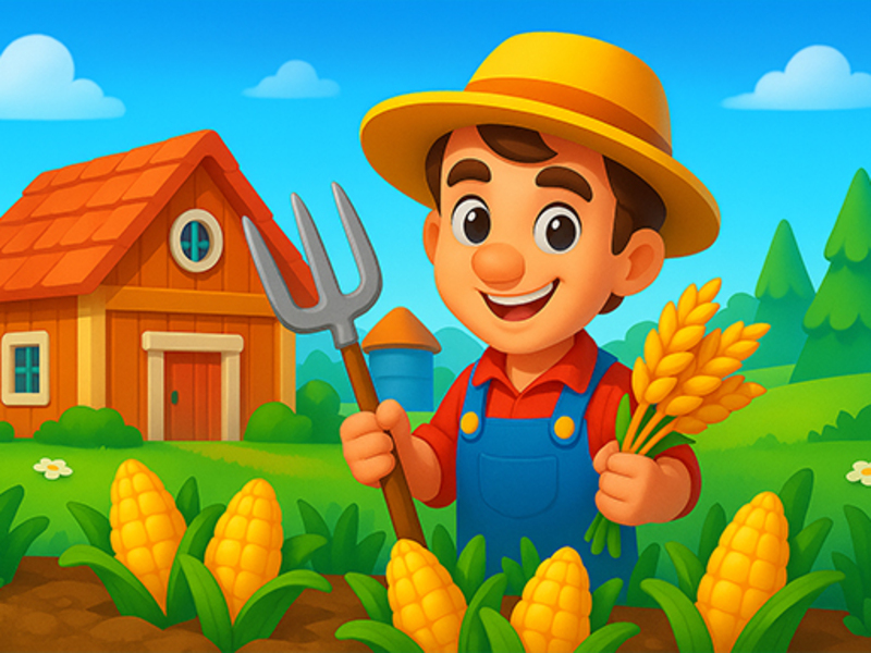 Juego Granja familiar familiar: construir y cosechar en línea