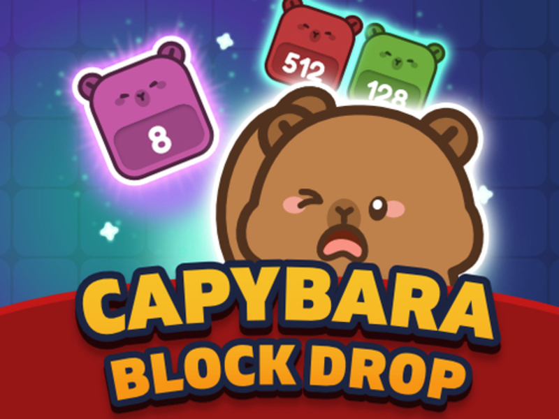 Juego Capybara Block Drop en línea
