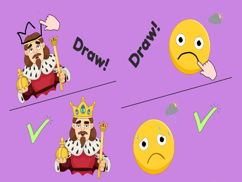 Juego DOP: dibuja una parte en línea
