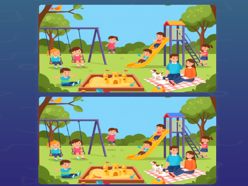 Juego Detectar la diferencia diferente 1 en línea