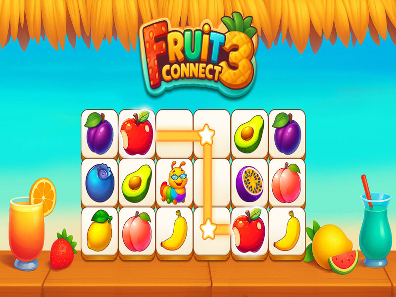 Juego Fruit Connect 3 en línea