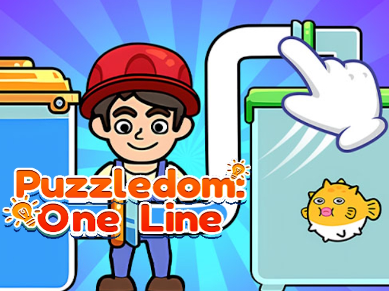 Juego Puzzledom una línea en línea