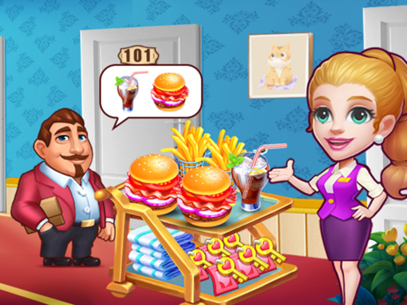 Juego Tycoon de fiebre del hotel en línea