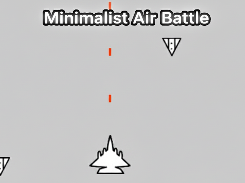 Juego Batalla aérea minimalista en línea